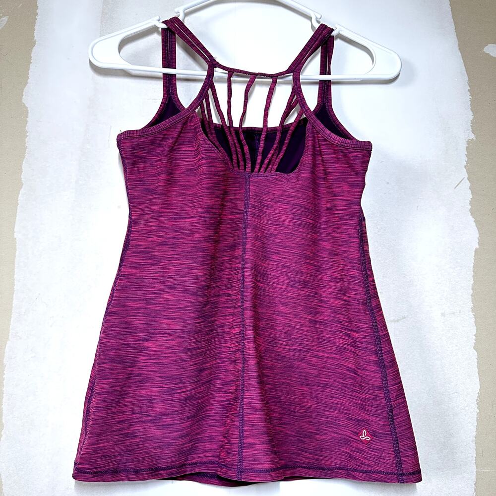 Prana Delicate Tank Top Sleeveless Square Neck Racerback Athletic Purple XS - Picture 5 of 5